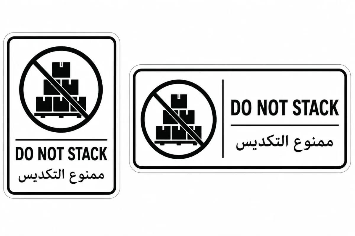 ممنوع التكديس — Ne pas empiler