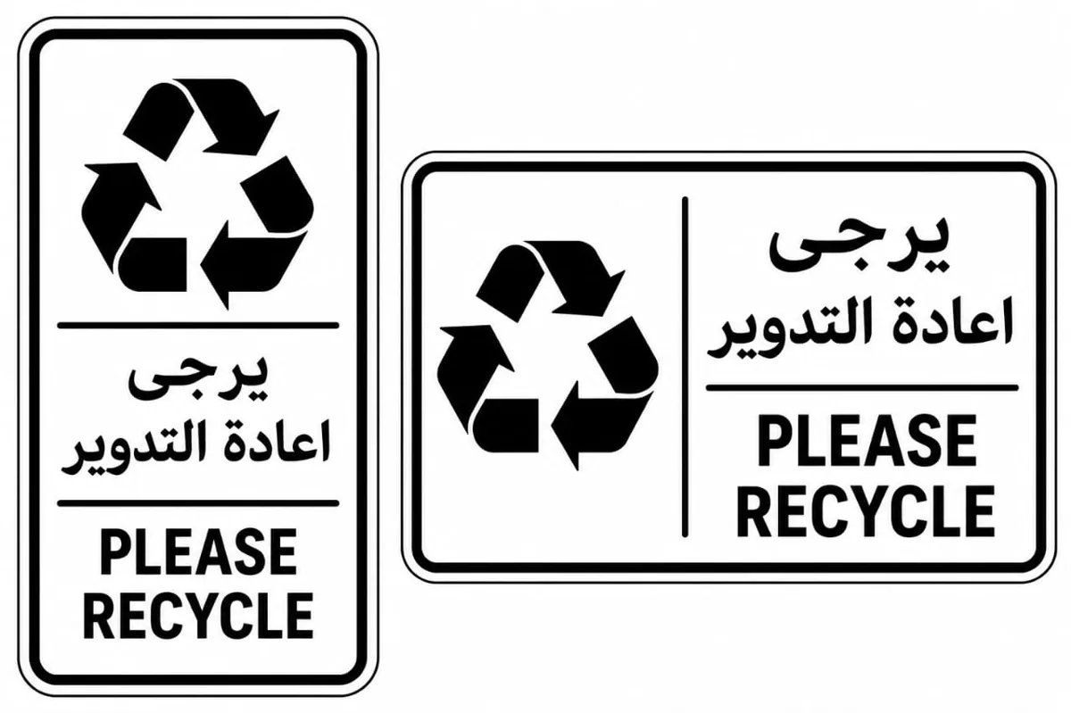 يرجى إعادة التدوير — Please recycle